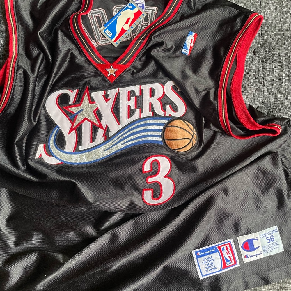 Vintage NBA Authentic Iverson Away Jersey New With Tags.